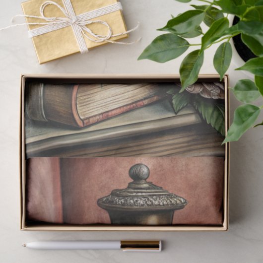  Elegant Gothic Floral & Raven Furniture Decoupage Tissuepapier (Geschenk)