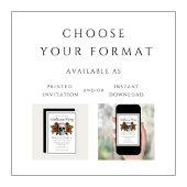 Elegant Gothic Floral Skull Halloween Invitation Kaart