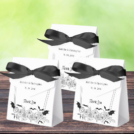 Elegant Gothic Floral Wedding Bedankdoosjes