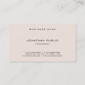 Elegant gothic Font Professional Minimalist Plain Visitekaartje (Achterkant)