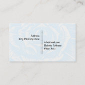 Elegant gothic grunge skull & blue roos custom visitekaartje (Achterkant)