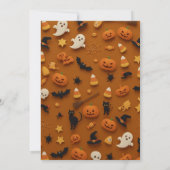 Elegant Gothic Halloween Party Invitation Kaart (Achterkant)