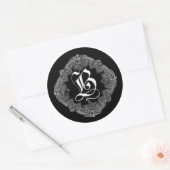 Elegant Gothic Initiaal B Sticker (Envelop)