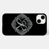 Elegant Gothic Initiaal Case-Mate iPhone Case (Achterkant (horizontaal))