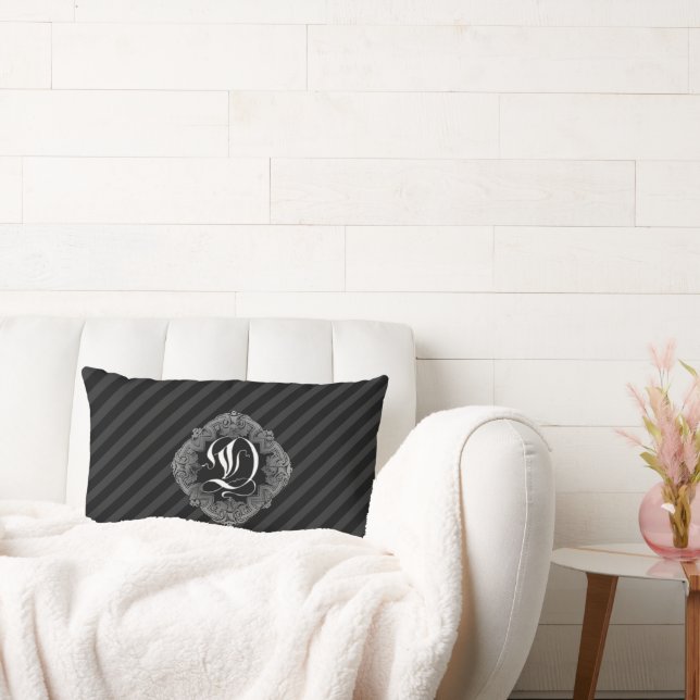 Elegant Gothic Initiaal D Kussen (Bank)