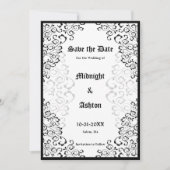 Elegant gothic Lijst Save the Date (Voorkant)