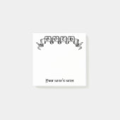Elegant Gothic  lint ontwerp Post-it® Notes (Voorkant)