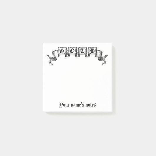 Elegant Gothic  lint ontwerp Post-it® Notes (Voorkant)