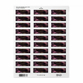 Elegant Gothic Moody Retouradres Etiket (Full Sheet)