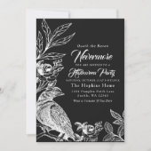 Elegant Gothic Nevermore Raven Halloween Party Kaart (Voorkant)