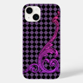 Elegant Gothic Paars ontwerp iPhone 7 Hoesje (Achterkant)