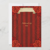 Elegant gothic red rozen kaart (Achterkant)