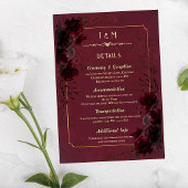 Elegant Gothic Romance Wedding Enclosure Card Informatiekaartje