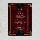 Elegant Gothic Romance Wedding Enclosure Card Informatiekaartje