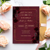 Elegant Gothic Romance Wedding Save the Date