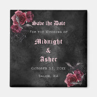 Elegant gothic Rozen slaan de datum op