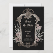 Elegant Gothic Save the Date (Voorkant)