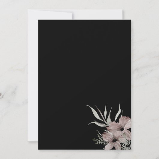 Elegant Gothic Save the Date (Achterkant)