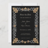 Elegant Gothic Save the date Aankondiging (Voorkant)
