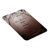 Elegant Gothic Save The Date Bruiloft Magneet (Rechterzijde)