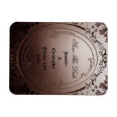 Elegant Gothic Save The Date Bruiloft Magneet (Horizontaal)