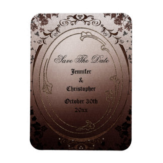 Elegant Gothic Save The Date Bruiloft Magneet