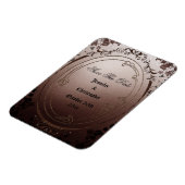 Elegant Gothic Save The Date Bruiloft Magneet (Linkerzijde)