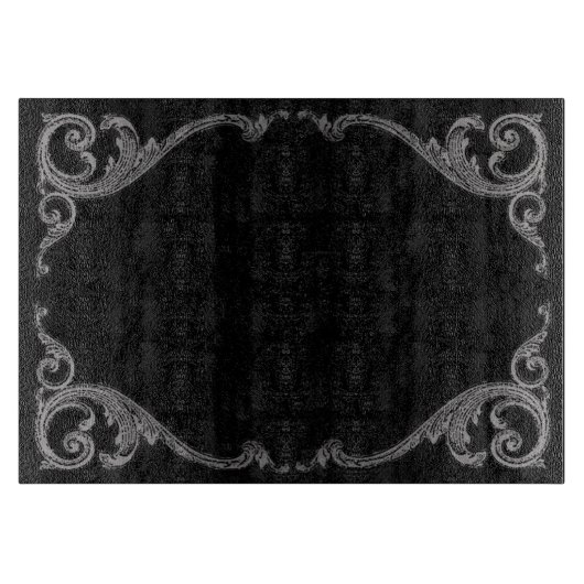 Elegant Gothic Swirl Design Cutting Board Snijplank (Voorkant)