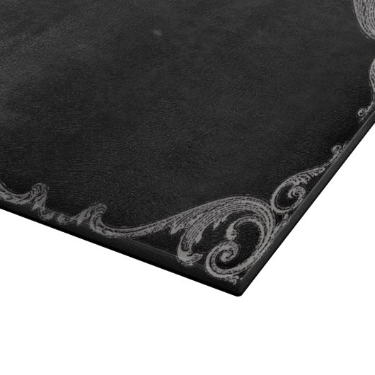 Elegant Gothic Swirl Design Cutting Board Snijplank (Hoek)