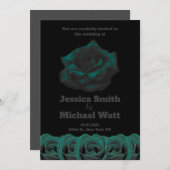 Elegant Gothic Wedding Invitation Kaart (Voorkant / Achterkant)