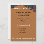 Elegant Gothic Wedding Invitation Kaart (Achterkant)
