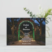 Elegant Gothic Wedding Invitation Kaart (Staand voorkant)