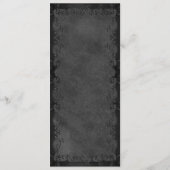 Elegant Gothic Wedding Menu (Achterkant)