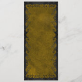 Elegant Gothic Wedding Menu (Achterkant)