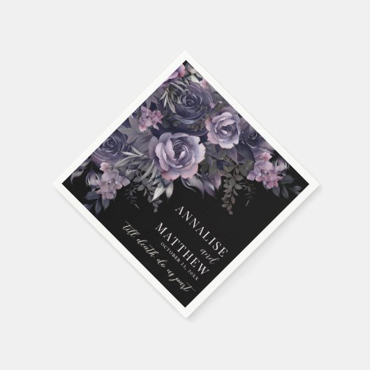 Elegant Gothic Wedding Servet (Hoek)