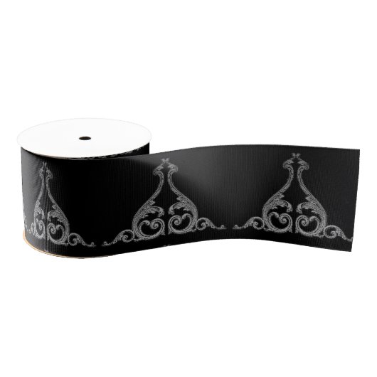 Elegant Gothic wervelontwerp Grosgrain Lint (Spoel)