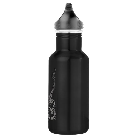 Elegant Gothic wervelontwerp Waterfles (Rechts)
