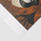 Elegant Gothic Women with Wine Glass Decoupage Tissuepapier (Detail)