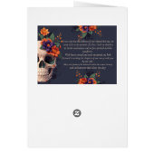 Elegant Gotisch 3D Bloemen Compleet Huwelijksprogr (Achterkant)