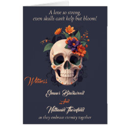 Elegant Gotisch 3D Bloemen Compleet Huwelijksprogr