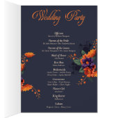 Elegant Gotisch 3D Bloemen Compleet Huwelijksprogr (Binnen (Rechts))