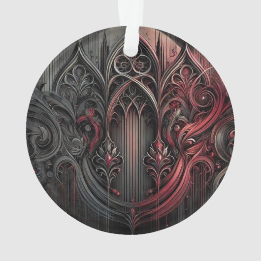 Elegant gotisch acryl Ornament (achterkant)