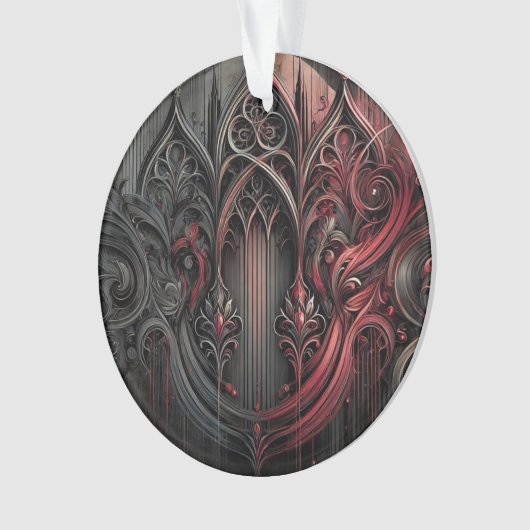 Elegant gotisch acryl Ornament (voorkant)