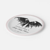 Elegant gotisch Baby shower Papieren Bordje (Gekanteld)