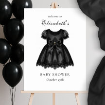 Elegant gotisch Baby shower welkomstbord