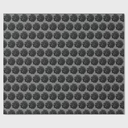 Elegant Gotisch Bloemig Cadeaupapier (Vlak)