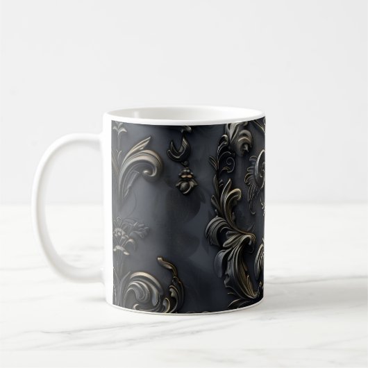 Elegant gotisch decoratieontwerp koffiemok (Links)