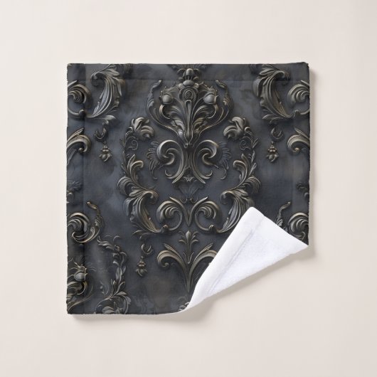 Elegant gotisch decoratieontwerp washandje (Wasdoekje)