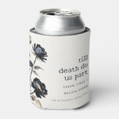 Elegant Gotisch Donker Waterverf Zwart Roos Bruilo Blikjeskoeler (Blikje Voorkant)