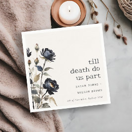 Elegant Gotisch Donker Waterverf Zwart Roos Bruilo Servet